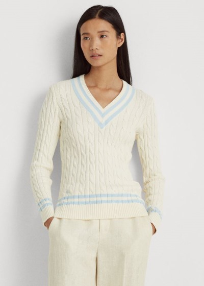 Women's Ralph Lauren Cotton Cricket Sweater | 459780JRN